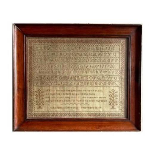 Stickvorlage The Wishing Thorn - MAF & LE Treacher 1849 Sampler
