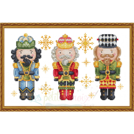 Nutcrackers Trio - Les Petites Croix De Lucie (Stickvorlage)