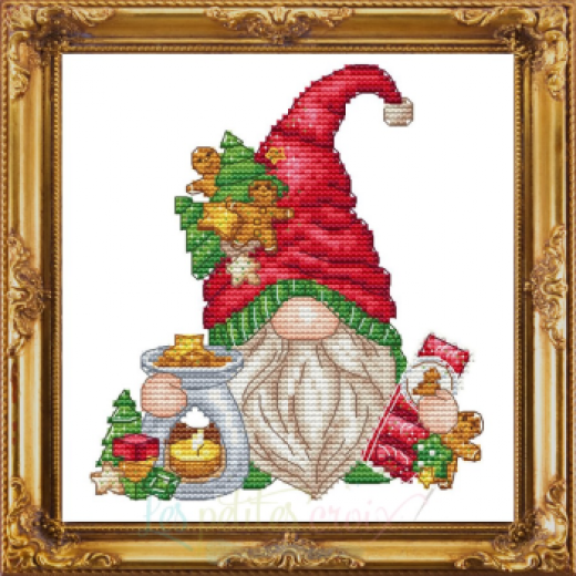 Gnome Candle Party Light - Les Petites Croix De Lucie (Stickvorlage)