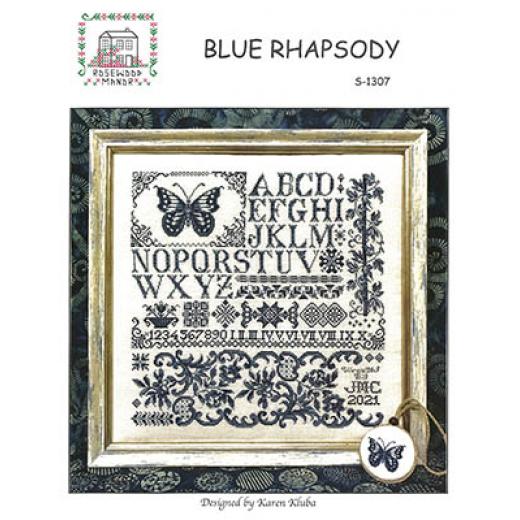 Stickvorlage Rosewood Manor Designs - Blue Rhapsody