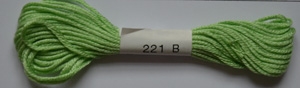 Soie dAlger Seidenstickgarn - Farbe 221 kühles gelbgrün