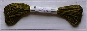 Soie dAlger Seidenstickgarn - Farbe 2214 warmes gelbgrün