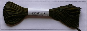 Soie dAlger Seidenstickgarn - Farbe 2216 warmes gelbgrün
