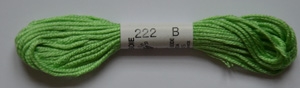 Soie dAlger Seidenstickgarn - Farbe 222 kühles gelbgrün