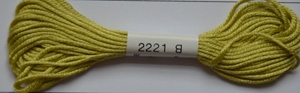 Soie dAlger Seidenstickgarn - Farbe 2221 kühles gelb extra