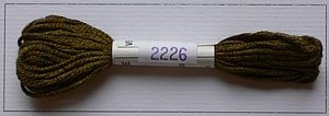 Soie dAlger Seidenstickgarn - Farbe 2226 kühles gelb extra