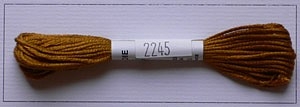 Soie dAlger Seidenstickgarn - Farbe 2245 gelb orange