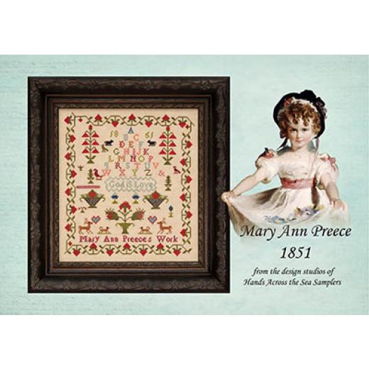 Hands Across The Sea Samplers - Mary Ann Preece 1851 (Stickvorlage)