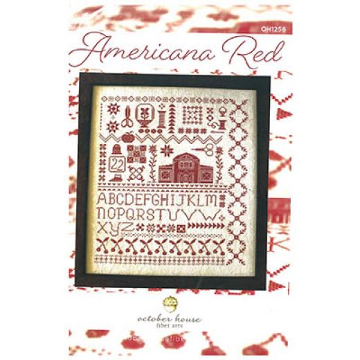 Stickvorlage October House Fiber Arts - Americana Red