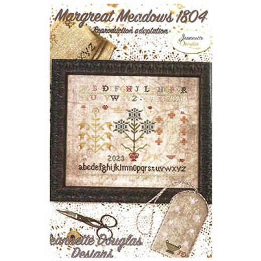 Stickvorlage Jeannette Douglas Designs - Margreat Meadows 1804 Reproduction Sampler Adaptation