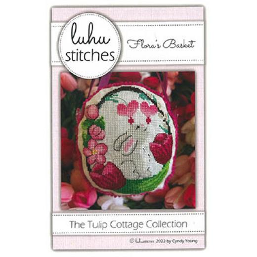 Stickvorlage Luhu Stitches - Tulip Cottage Collection - Floras Basket