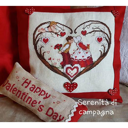 Stickvorlage Serenita Di Campagna - Cuori San Valentino