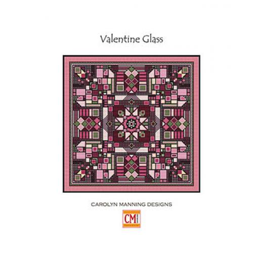 Stickvorlage CM Designs - Valentine Glass