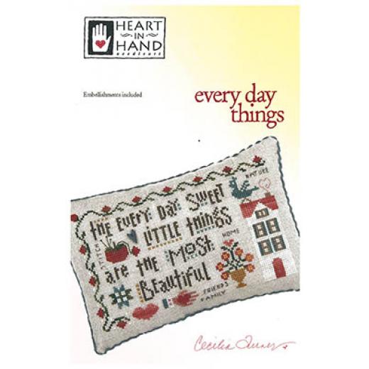 Stickvorlage Heart In Hand Needleart - Every Day Things (w/emb)
