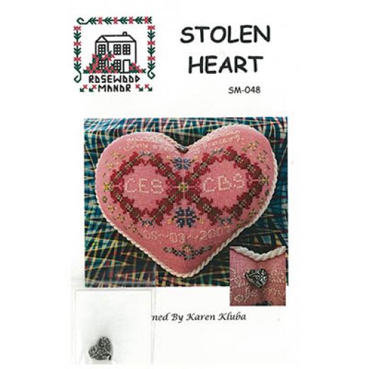 Stickvorlage Rosewood Manor Designs - Stolen Heart w/charm