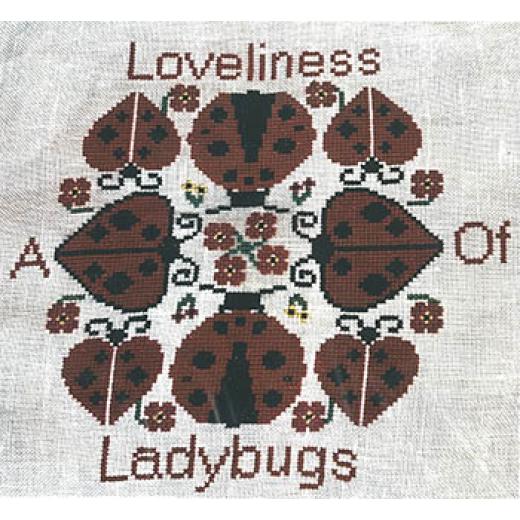 Stickvorlage Salty Stitcher Designs - Loveliness Of Ladybugs