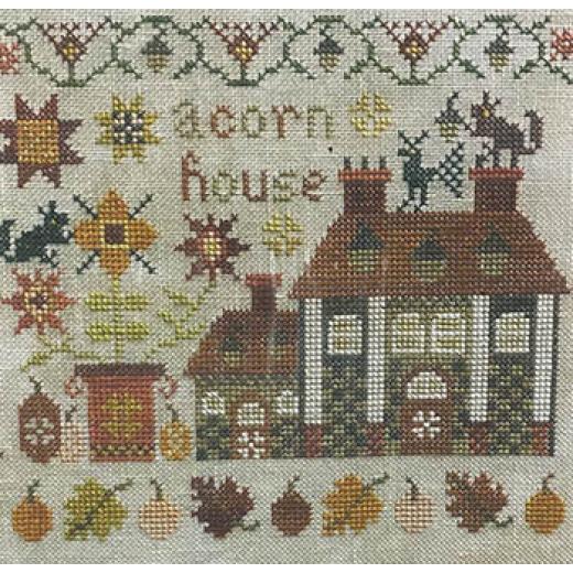 Stickvorlage Pansy Patch Quilts & Stitchery - Acorn House