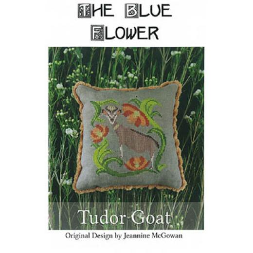 Stickvorlage The Blue Flower - Tudor Goat