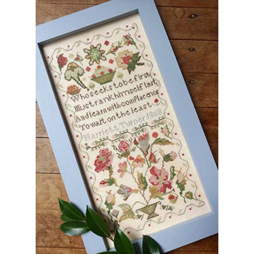 Stickvorlage Mojo Stitches - Humble Sampler - Harriet Turner 1868