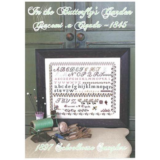 1897 Schoolhouse Samplers - In The Butterflys Garden