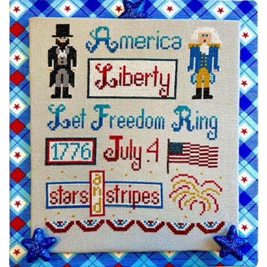 Stickvorlage Pickle Barrel Designs - American Liberty