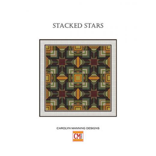 Stickvorlage CM Designs - Stacked Stars