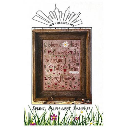 Stickvorlage New York Dreamer - Spring Alphabet Sampler