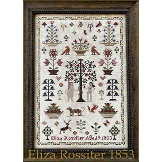 Stickvorlage The Scarlett House - Eliza Rossiter 1853