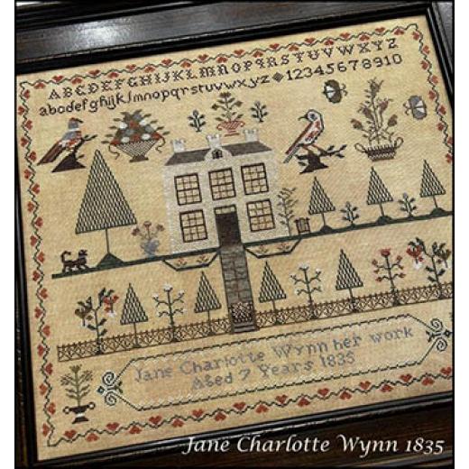 Stickvorlage The Scarlett House - Jane Charlotte Wynn 1835