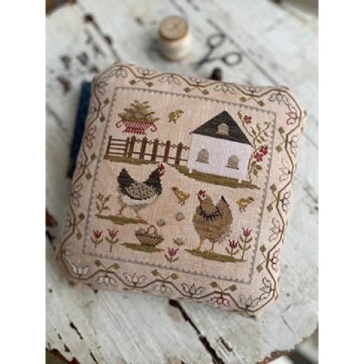 Spring Chickens Pinkeep - Stacy Nash Primitives (Stickvorlage)