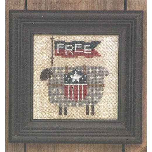 Stickvorlage Bent Creek - Red White And Ewe (Free Betsy)