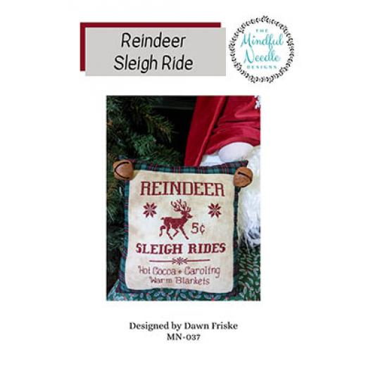 Stickvorlage Mindful Needle - Reindeer Sleigh Ride