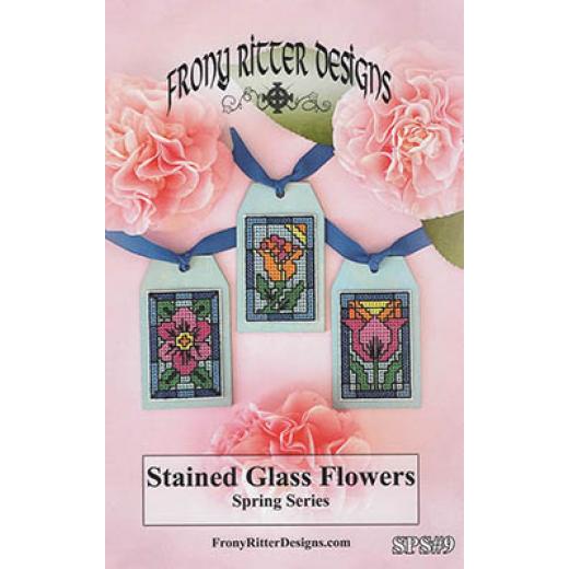 Stickvorlage Frony Ritter Designs - Stained Glass Flowers