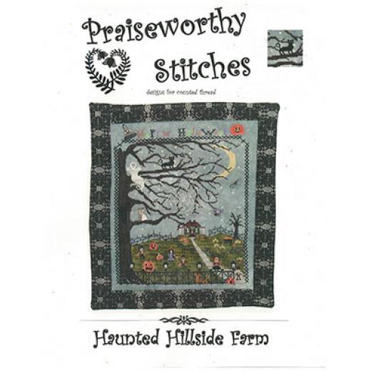 Stickvorlage Praiseworthy Stitches - Haunted Hillside Farm