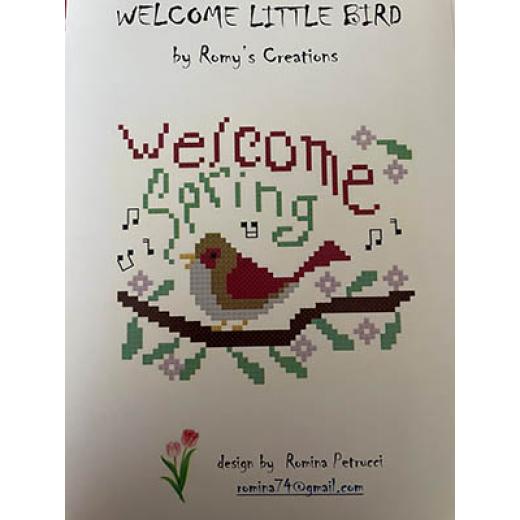 Stickvorlage Romys Creations - Welcome Little Bird