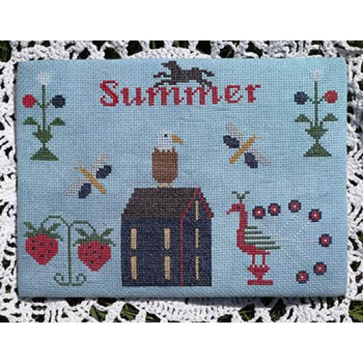 Stickvorlage SamBrie Stitches Designs - Summer At Autumn Hills Place