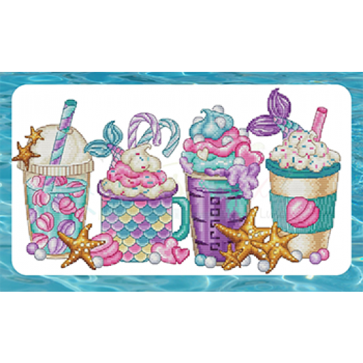 Stickvorlage Les Petites Croix De Lucie - Beach Coffees