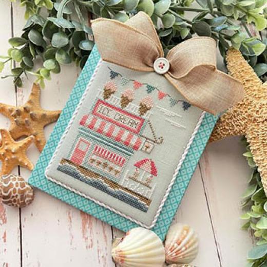 Stickvorlage Country Cottage Needleworks - Beach Boardwalk - Ice Cream Shop