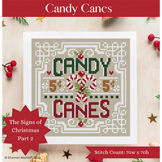 Stickvorlage Shannon Christine Designs - Candy Canes