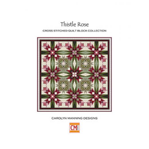 Stickvorlage CM Designs - Thistle Rose