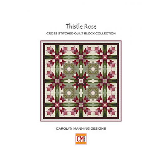 Stickvorlage CM Designs - Thistle Rose