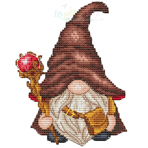 Stickvorlage Les Petites Croix De Lucie - Wizard Gnome