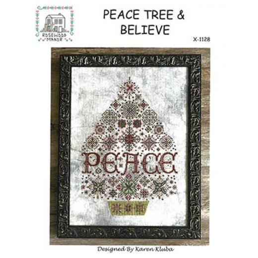 Stickvorlage Rosewood Manor Designs - Peace Tree & Believe