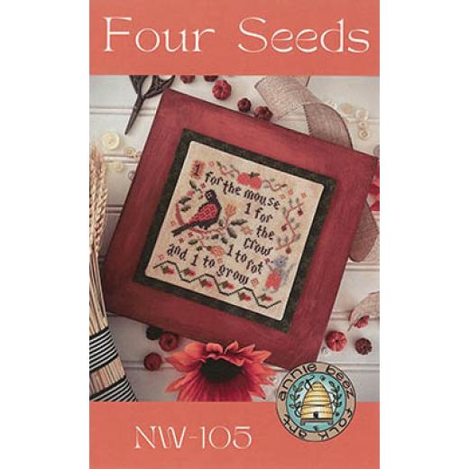 Stickvorlage Annie Beez Folk Art - Four Seeds