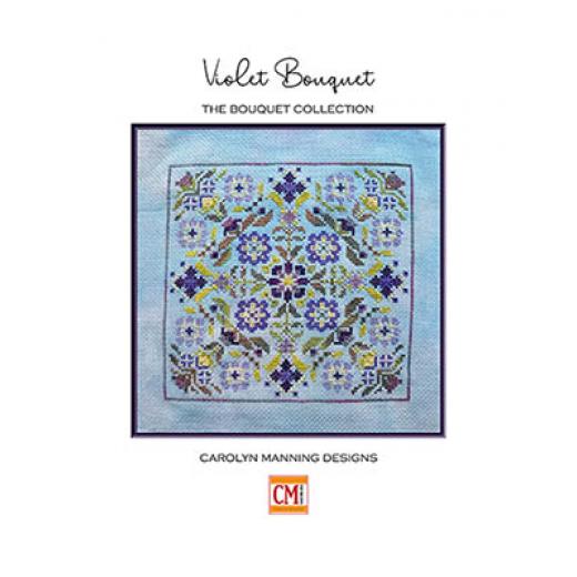 Stickvorlage CM Designs - Violet Bouquet