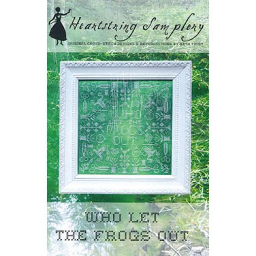 Stickvorlage Heartstring Samplery - Who Let The Frogs Out