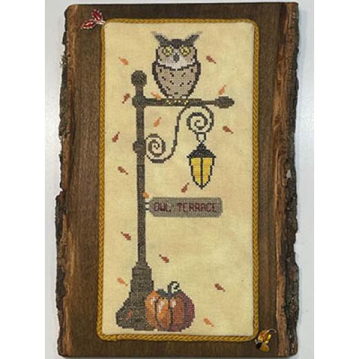 Stickvorlage Barefoot Needleart - Owl Terrace