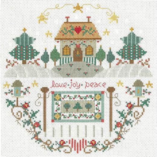 Holiday Quilt Cottage - Imaginating (Stickvorlage)