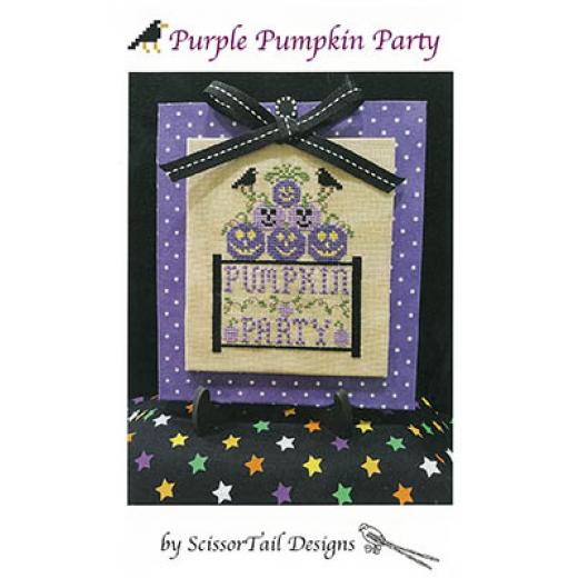 Stickvorlage Scissor Tail Designs - Purple Pumpkin Party