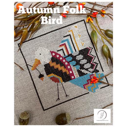 Autumn Folk Bird - Yasmins Made With Love (Stickvorlage)
